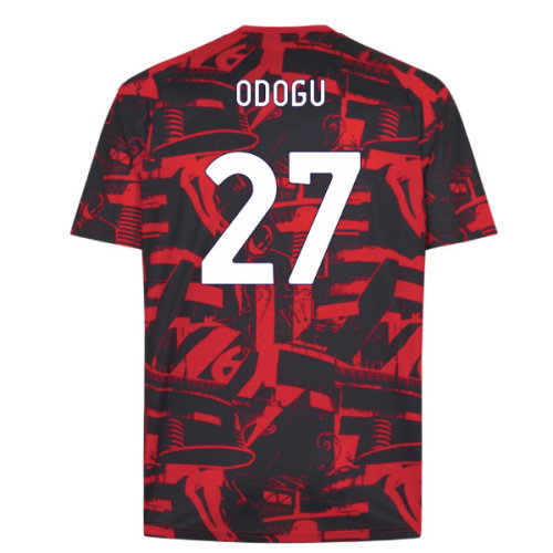 2026-2027 AC Milan Warm Up Jersey (Red) (Odogu 27)