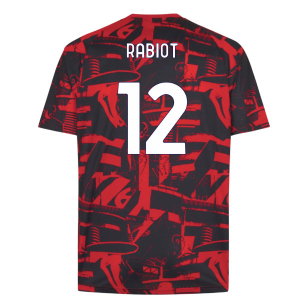 2026-2027 AC Milan Warm Up Jersey (Red) (Rabiot 12)