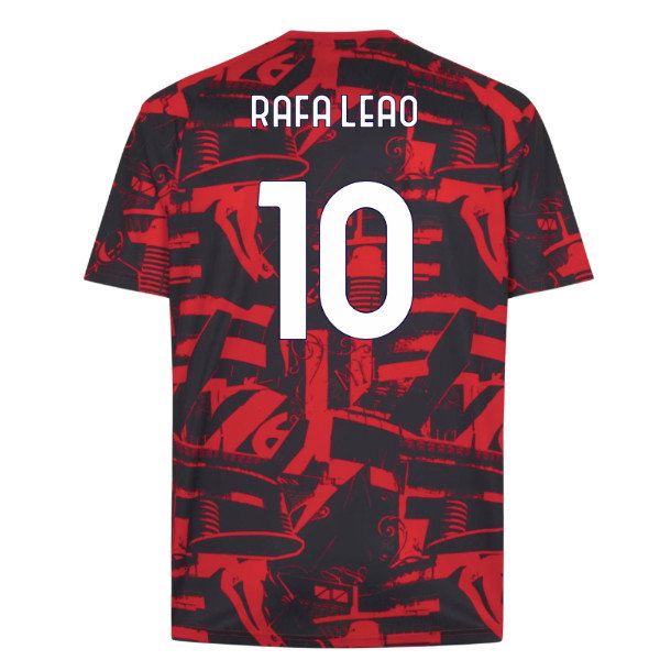 2026-2027 AC Milan Warm Up Jersey (Red) (Rafa Leao 10)