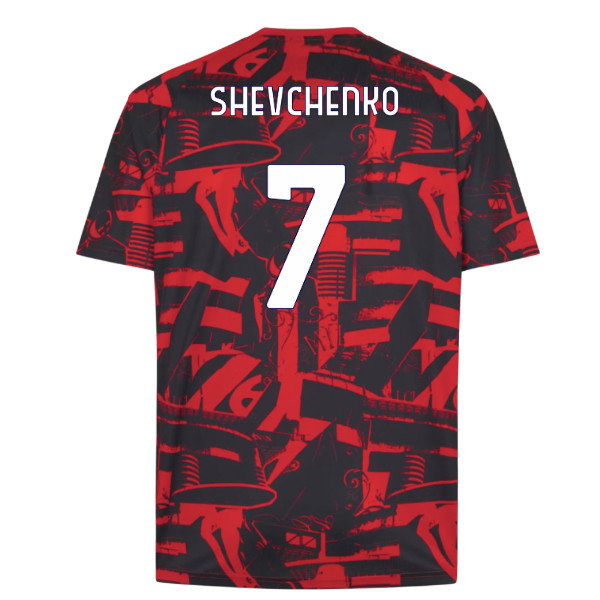 2026-2027 AC Milan Warm Up Jersey (Red) (Shevchenko 7)