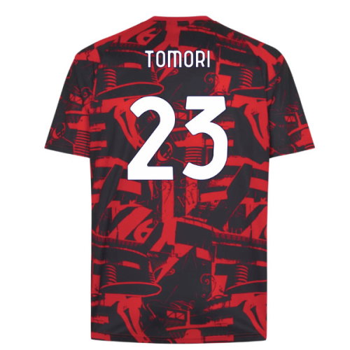2026-2027 AC Milan Warm Up Jersey (Red) (Tomori 23)