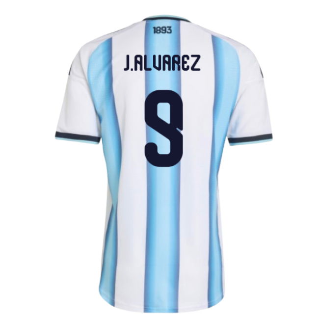 2026-2027 Argentina Authentic Home Shirt (J.Alvarez 9)