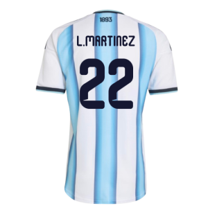 2026-2027 Argentina Authentic Home Shirt (L.Martinez 22)