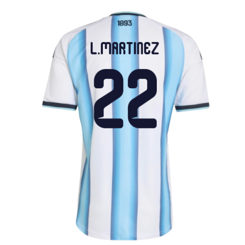 2026-2027 Argentina Authentic Home Shirt (L.Martinez 22)