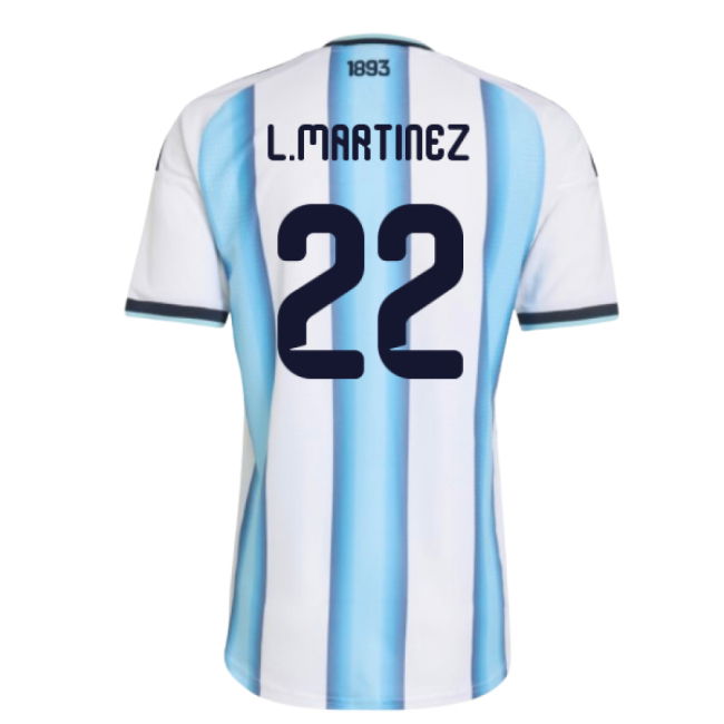 2026-2027 Argentina Authentic Home Shirt (L.Martinez 22)