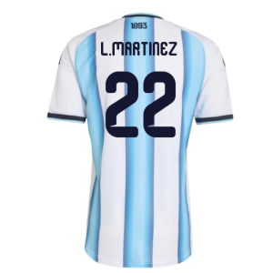 2026-2027 Argentina Authentic Home Shirt (L.Martinez 22)