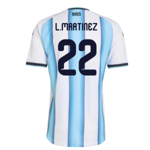 2026-2027 Argentina Authentic Home Shirt (L.Martinez 22)