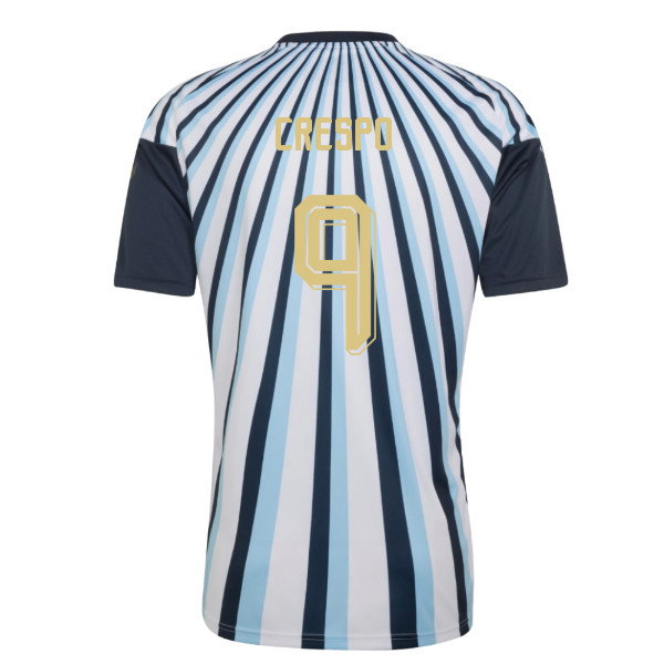 2026-2027 Argentina Home Pre-Match Shirt (White) (Crespo 9)