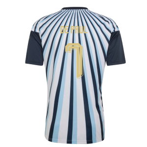 2026-2027 Argentina Home Pre-Match Shirt (White) (De Paul 7)