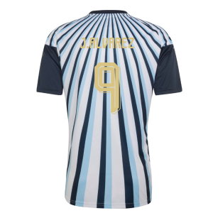 2026-2027 Argentina Home Pre-Match Shirt (White) (J.Alvarez 9)