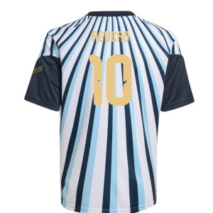 2026-2027 Argentina Home Pre-Match Shirt (White) - Kids (Aguero 10)