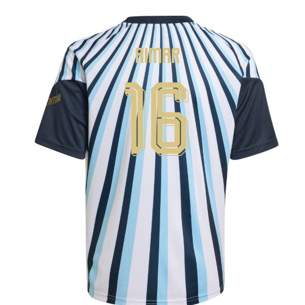 2026-2027 Argentina Home Pre-Match Shirt (White) - Kids (Aimar 16)
