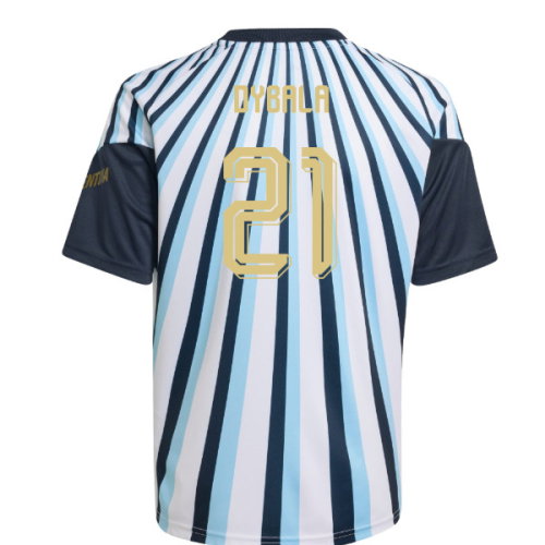 2026-2027 Argentina Home Pre-Match Shirt (White) - Kids (Dybala 21)