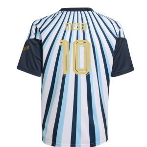 2026-2027 Argentina Home Pre-Match Shirt (White) - Kids (Messi 10)