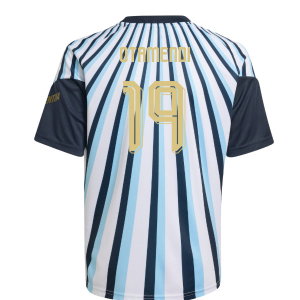 2026-2027 Argentina Home Pre-Match Shirt (White) - Kids (Otamendi 19)