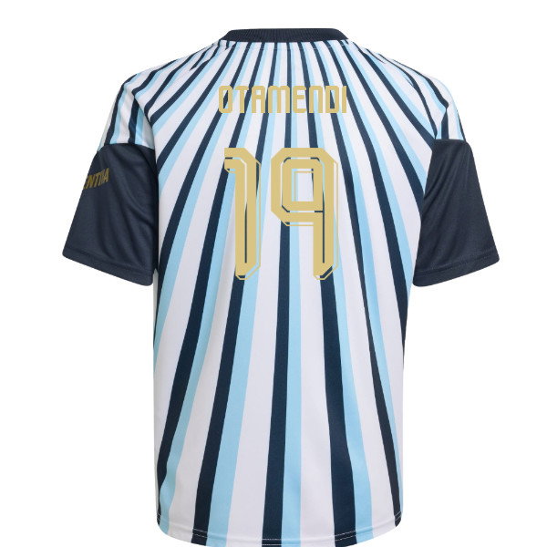 2026-2027 Argentina Home Pre-Match Shirt (White) - Kids (Otamendi 19)