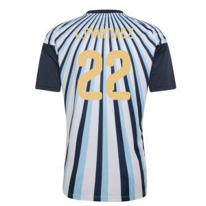 2026-2027 Argentina Home Pre-Match Shirt (White) (L.Martinez 22)