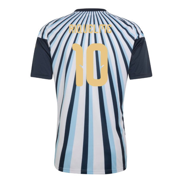 2026-2027 Argentina Home Pre-Match Shirt (White) (Riquelme 10)