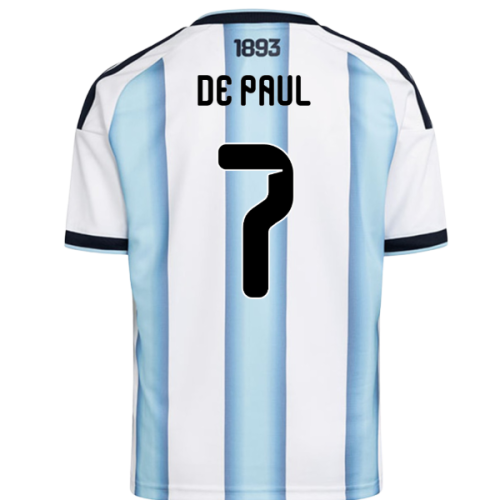 2026-2027 Argentina Home Shirt (Kids) (De Paul 7)