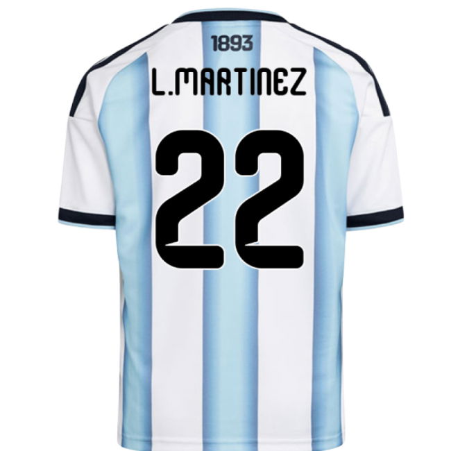 2026-2027 Argentina Home Shirt (Kids) (L.Martinez 22)