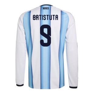 2026-2027 Argentina Long Sleeve Home Shirt (Batistuta 9)