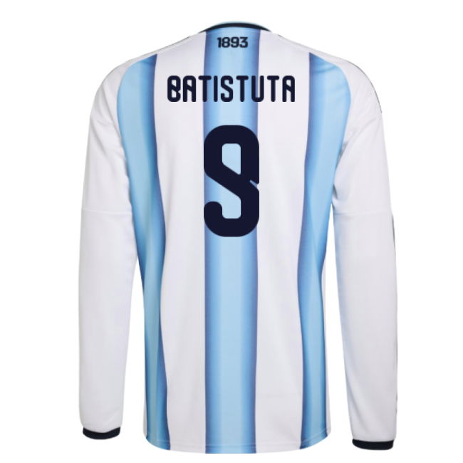 2026-2027 Argentina Long Sleeve Home Shirt (Batistuta 9)