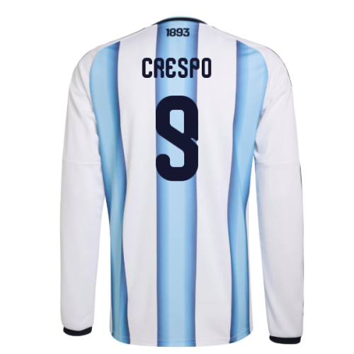 2026-2027 Argentina Long Sleeve Home Shirt (Crespo 9)