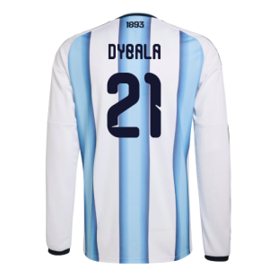 2026-2027 Argentina Long Sleeve Home Shirt (Dybala 21)
