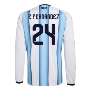 2026-2027 Argentina Long Sleeve Home Shirt (E.Fernandez 24)