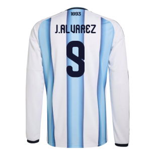 2026-2027 Argentina Long Sleeve Home Shirt (J.Alvarez 9)