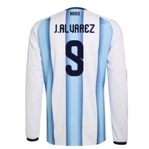 2026-2027 Argentina Long Sleeve Home Shirt (J.Alvarez 9)
