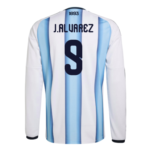 2026-2027 Argentina Long Sleeve Home Shirt (J.Alvarez 9)
