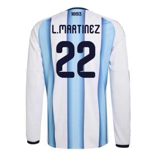 2026-2027 Argentina Long Sleeve Home Shirt (L.Martinez 22)