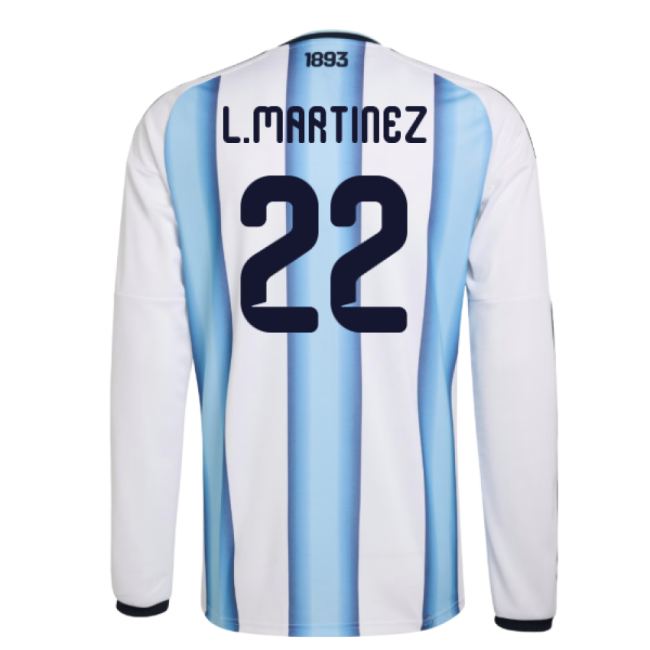 2026-2027 Argentina Long Sleeve Home Shirt (L.Martinez 22)