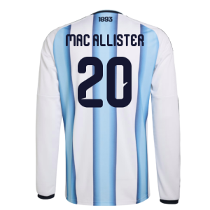 2026-2027 Argentina Long Sleeve Home Shirt (Mac Allister 20)