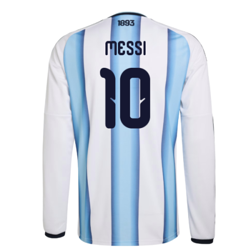 2026-2027 Argentina Long Sleeve Home Shirt (Messi 10)