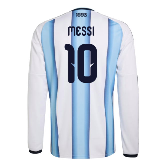 2026-2027 Argentina Long Sleeve Home Shirt (Messi 10)