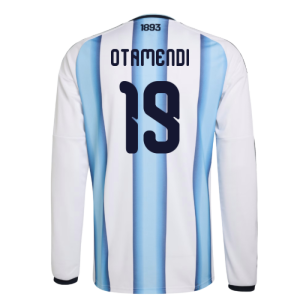 2026-2027 Argentina Long Sleeve Home Shirt (Otamendi 19)