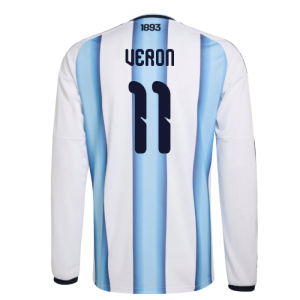 2026-2027 Argentina Long Sleeve Home Shirt (Veron 11)