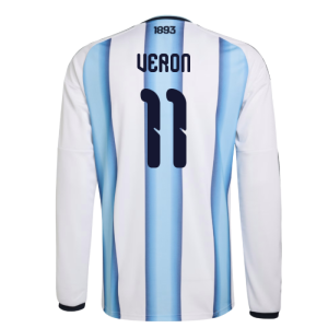 2026-2027 Argentina Long Sleeve Home Shirt (Veron 11)