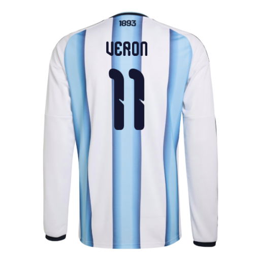 2026-2027 Argentina Long Sleeve Home Shirt (Veron 11)