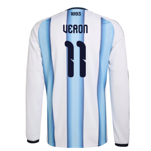2026-2027 Argentina Long Sleeve Home Shirt (Veron 11)
