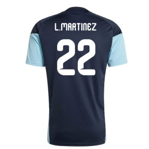 2026-2027 Argentina Training Jersey (Night Navy) (L.Martinez 22)