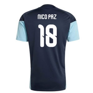 2026-2027 Argentina Training Jersey (Night Navy) (Nico Paz 18)
