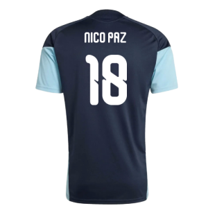 2026-2027 Argentina Training Jersey (Night Navy) (Nico Paz 18)