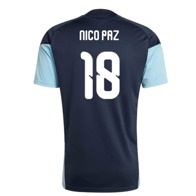 2026-2027 Argentina Training Jersey (Night Navy) (Nico Paz 18)