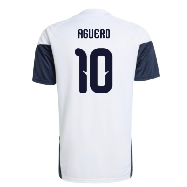 2026-2027 Argentina Training Jersey (White) (Aguero 10)