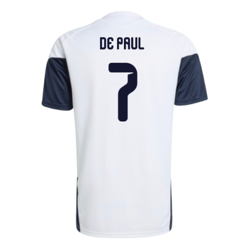 2026-2027 Argentina Training Jersey (White) (De Paul 7)