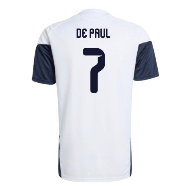 2026-2027 Argentina Training Jersey (White) (De Paul 7)