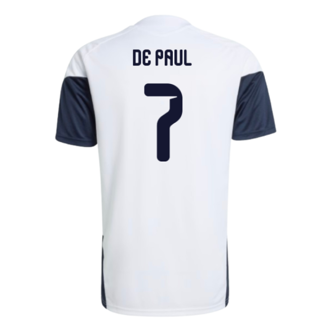 2026-2027 Argentina Training Jersey (White) (De Paul 7)